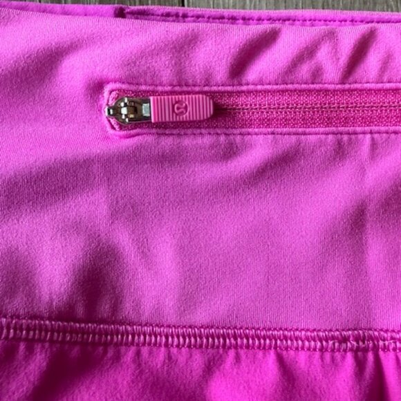 Lululemon Speed Up Mid-Rise 4" Shorts Sonic Pink Sz 6 - Picture 5 of 6